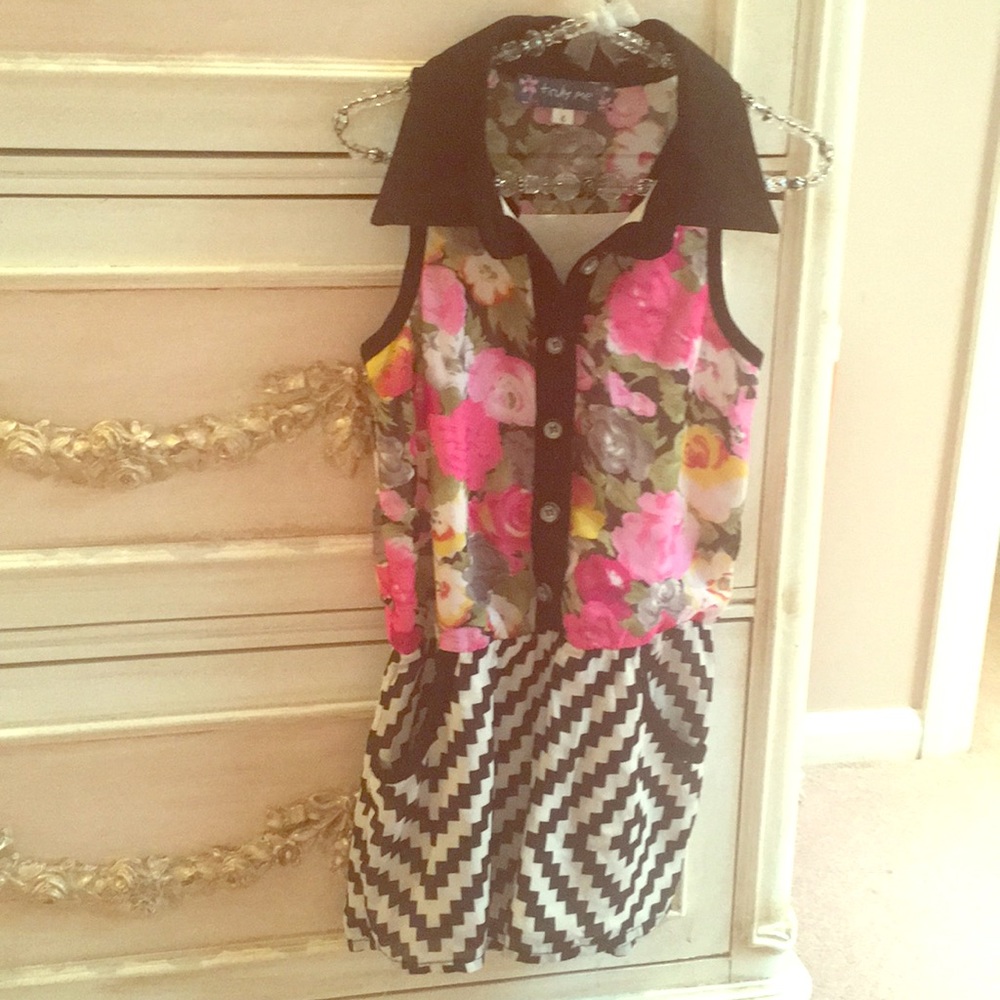 Truly Me girls sz 4 romper